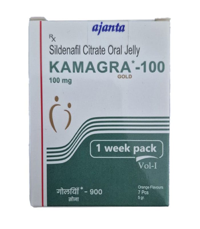 Kamagra Gold Sildenafil Citrate Oral Jelly 100 mg